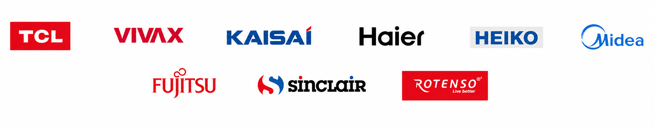 Marki klimatyzatorów dostępne w ofercie firmy – TCL, Vivax, Kaisai, Haier i inne